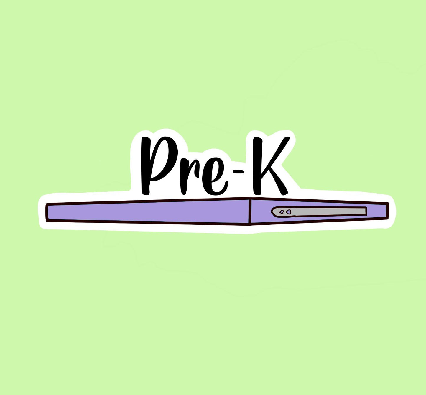 Pre-K flair pen sticker
