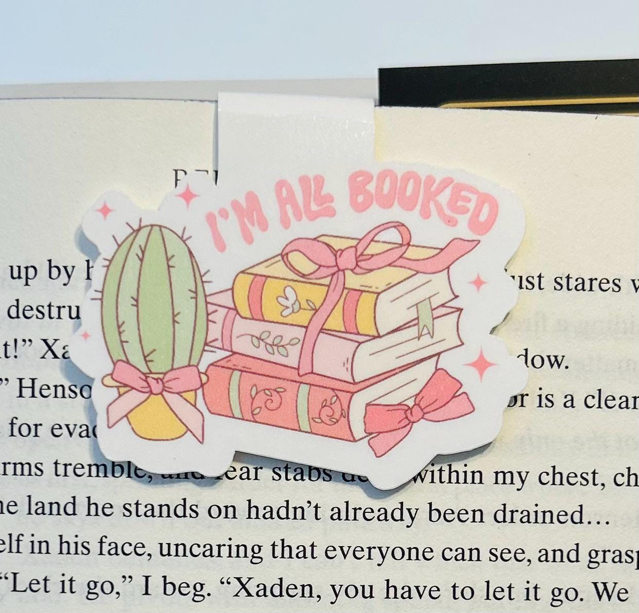 I’m All Booked Magnetic Bookmark
