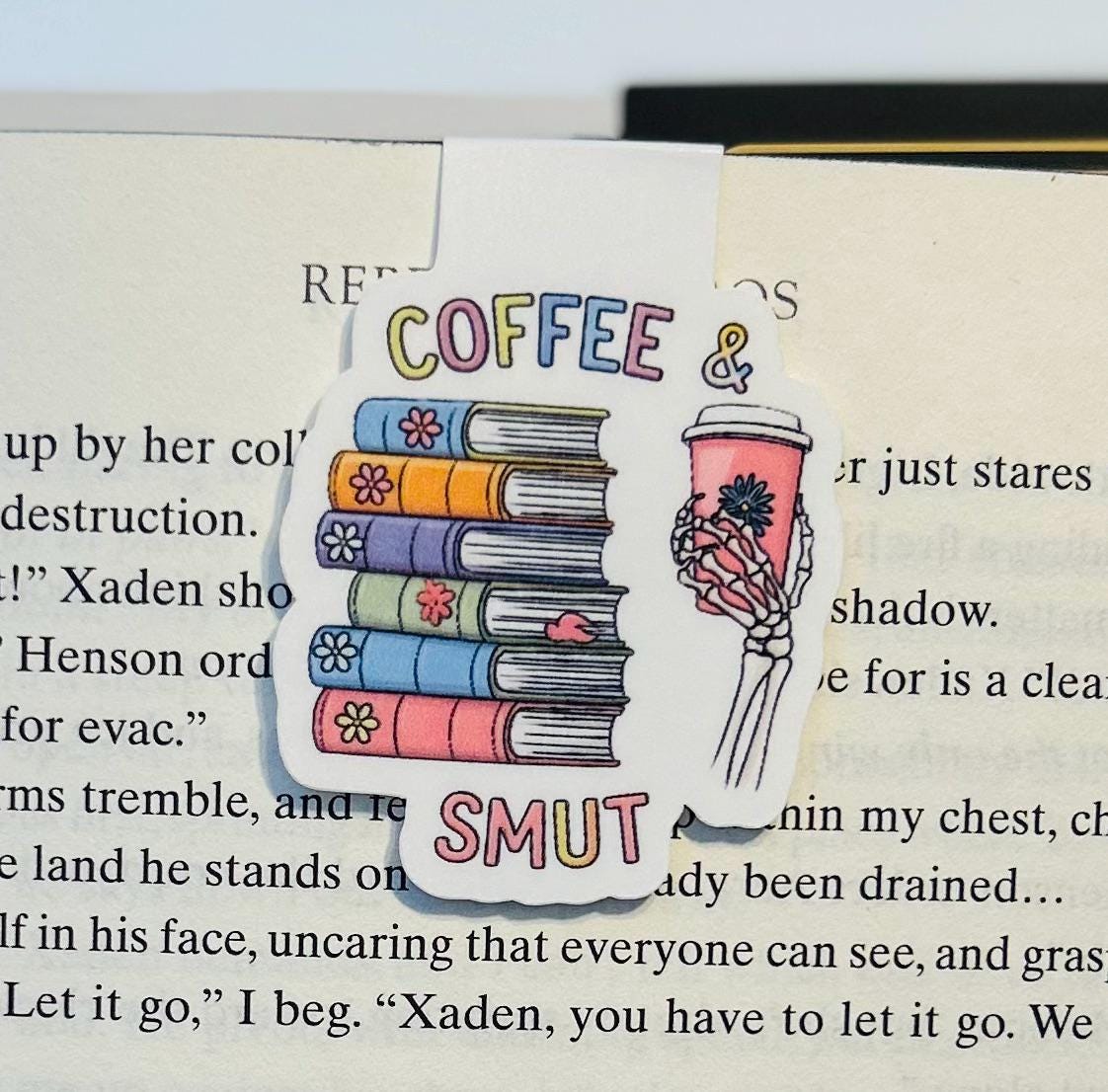Coffee and Smut Magnetic Bookmark