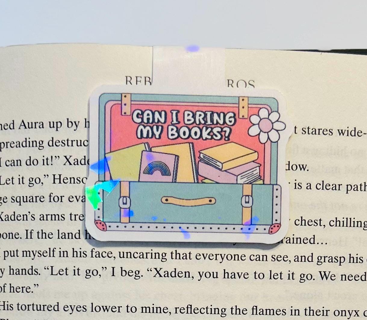 Can I Bring My Books? – Holographic Magnetic Bookmark