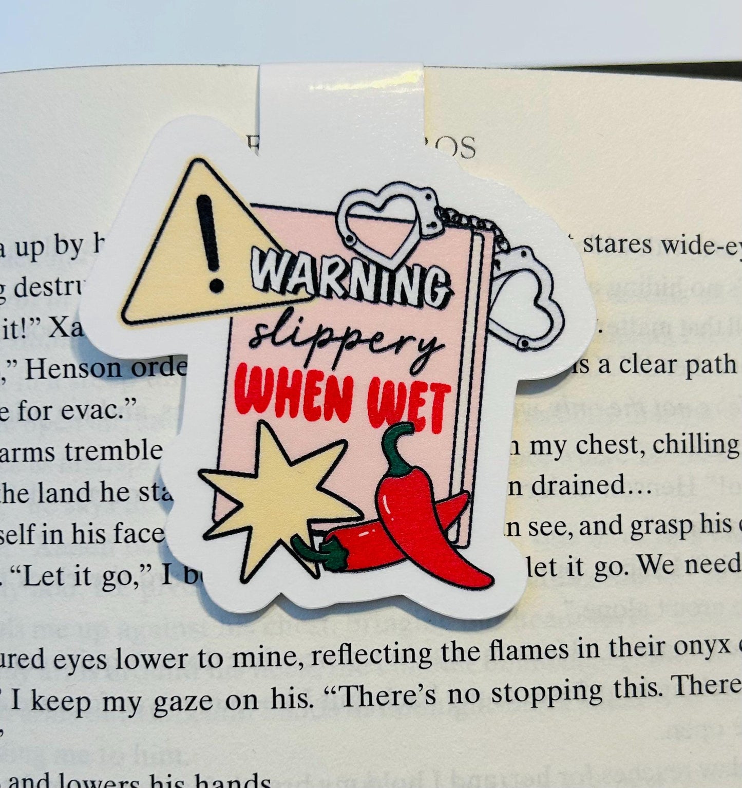 Slippery When Wet – Spicy Romance Magnetic Bookmark