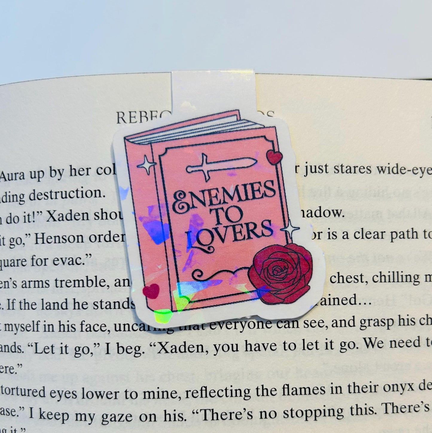 Enemies to Lovers – Holographic Magnetic Bookmark |