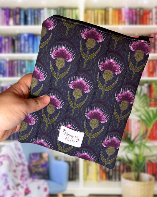 Outlander-Inspired Quilted Kindle Case with Zipper