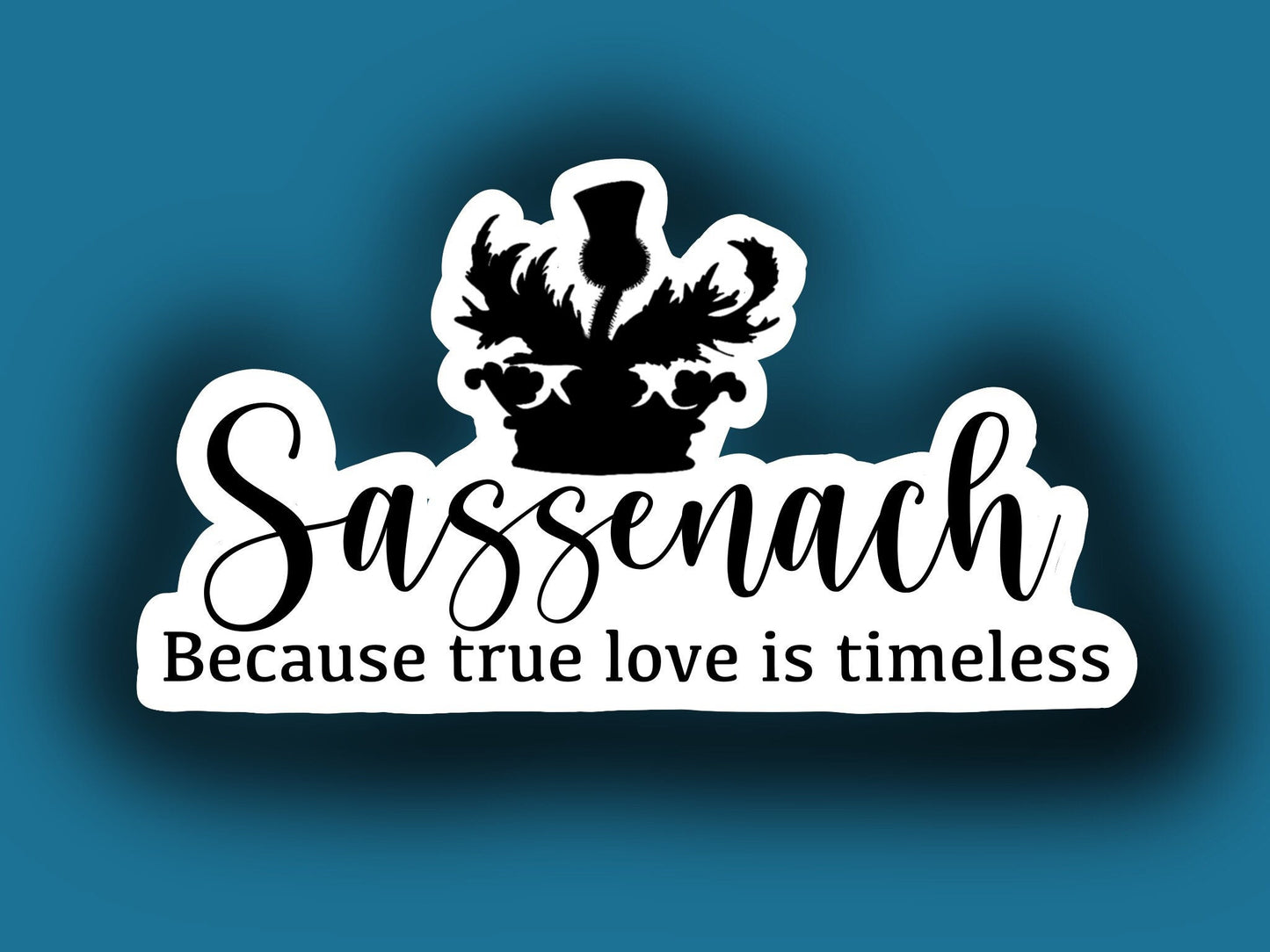 Sassenach outlander sticker decal Jamie Claire Fraser