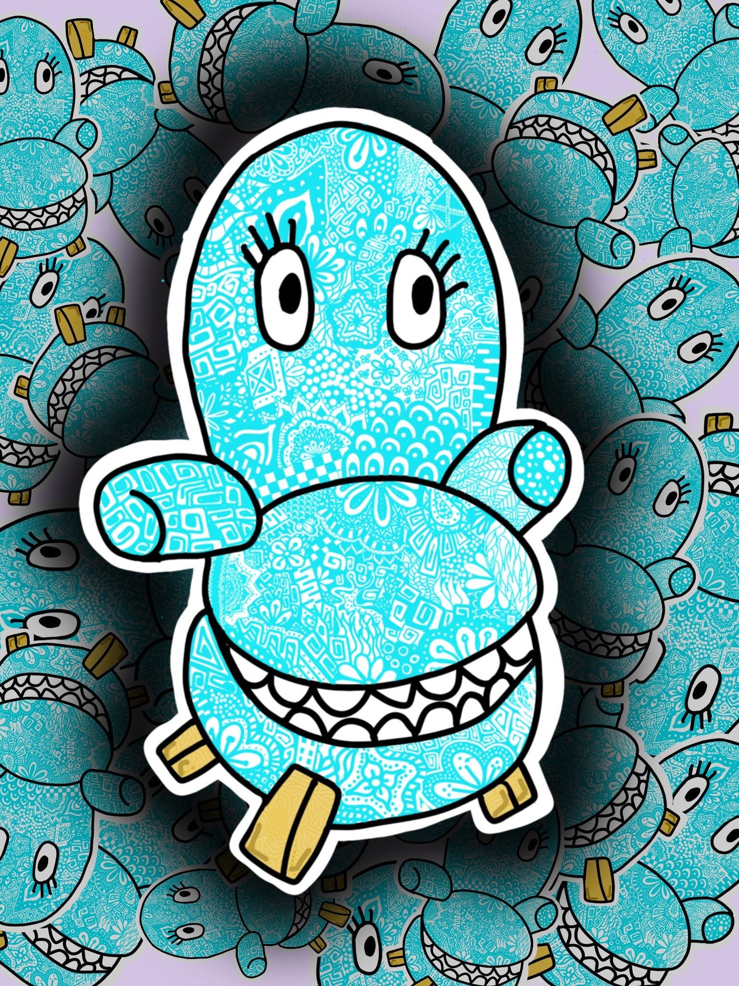Chairry Pee-Wee’s Playhouse Zentangle Sticker