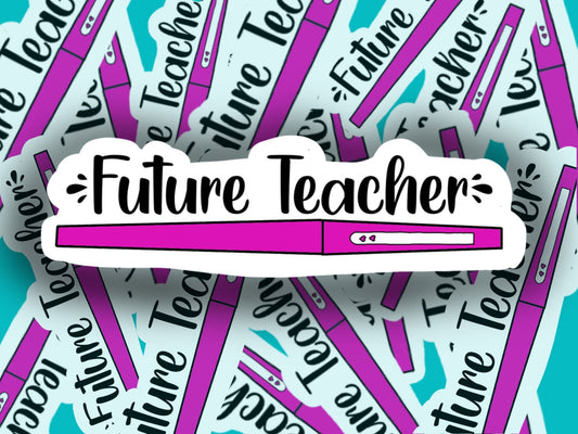 Future teacher sticker decal student teacher