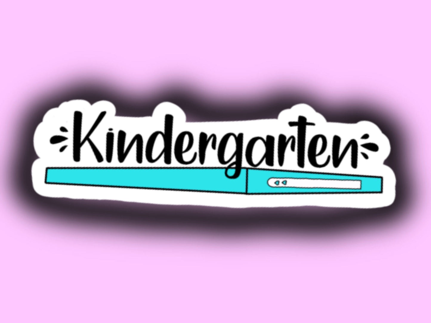 Free Shipping! Kindergarten teacher flair pen sticker decal laptop