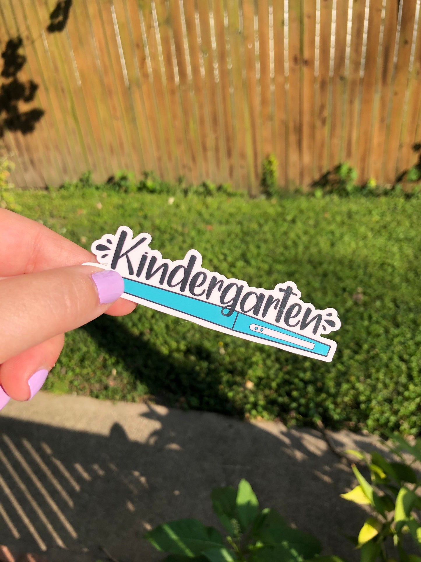 Free Shipping! Kindergarten teacher flair pen sticker decal laptop