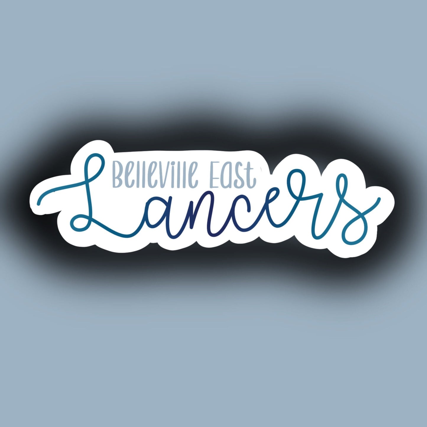 Belleville East Lancers sticker laptop decal