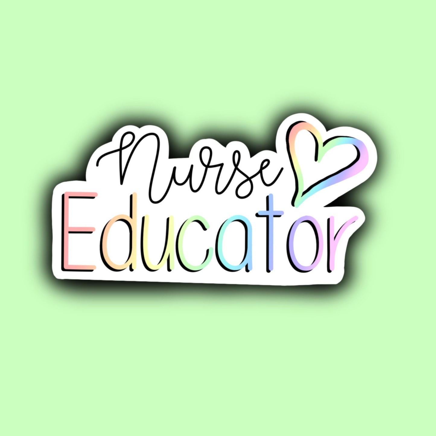 Nurse educator decal laptop sticker