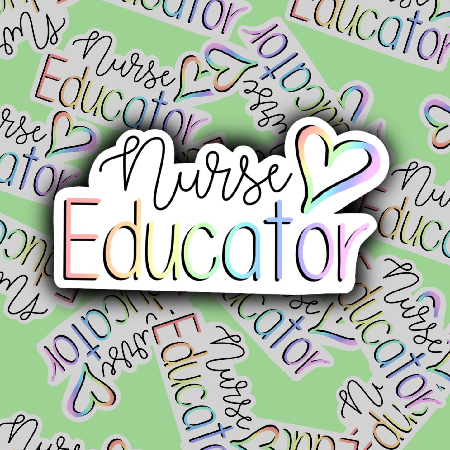 Nurse educator decal laptop sticker