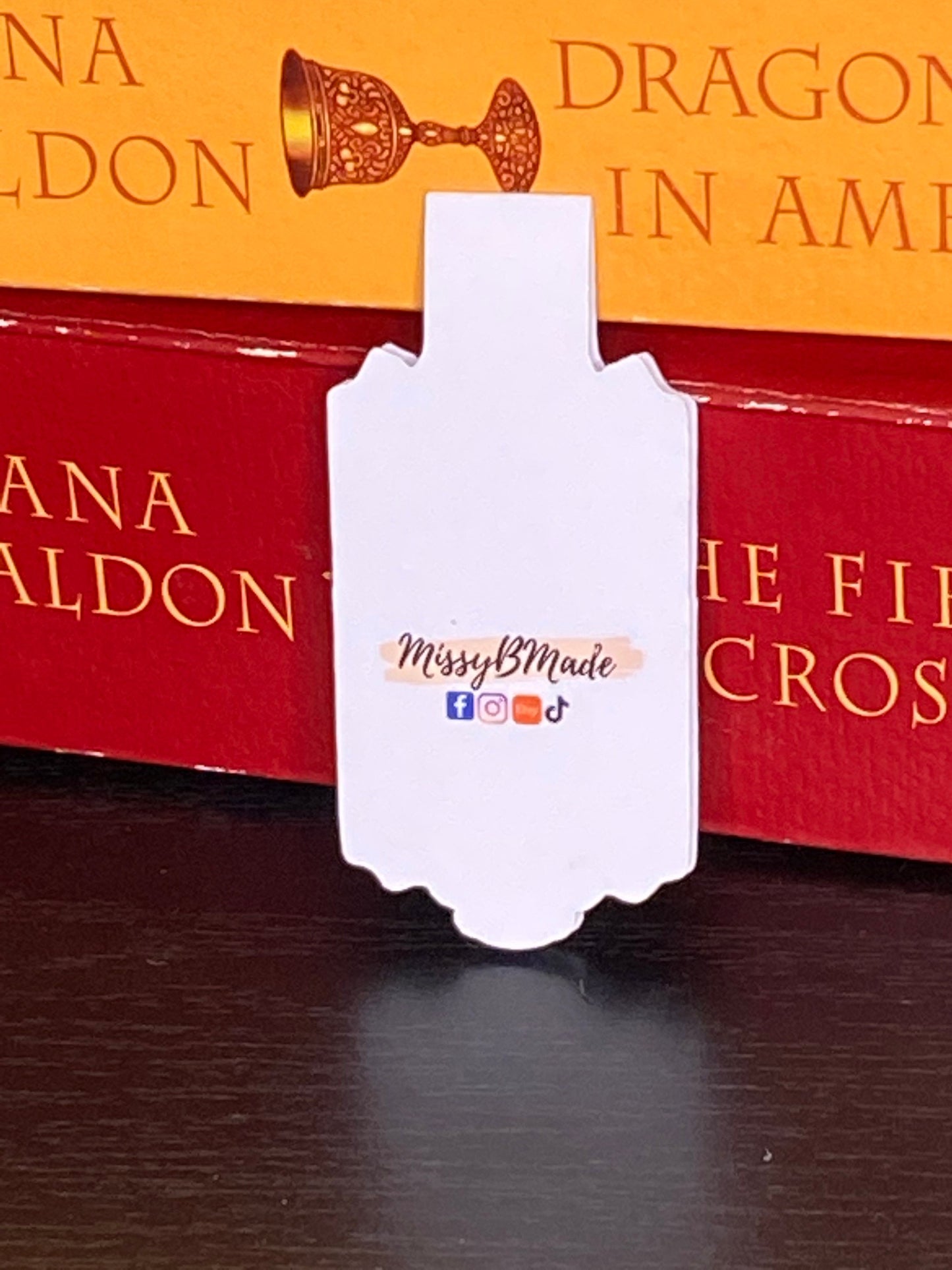 A. Malcolm printer and bookseller magnetic bookmark Outlander