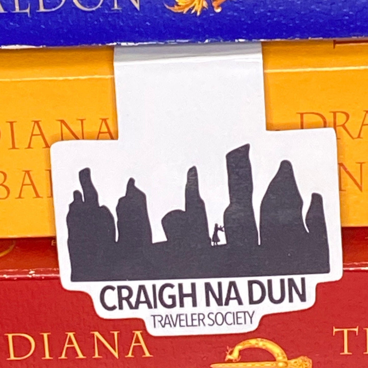 Outlander Craigh Na Dun Traveller Society magnetic bookmark