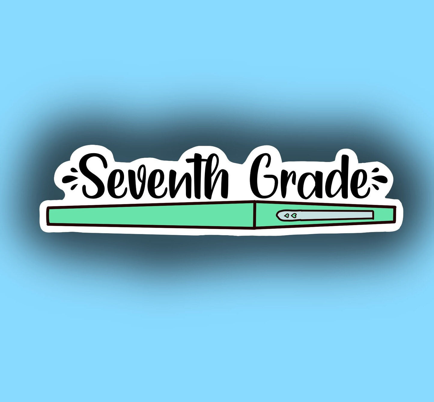 Seventh grade flair pen sticker