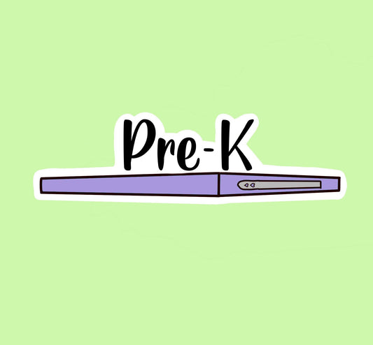 Pre-K flair pen sticker