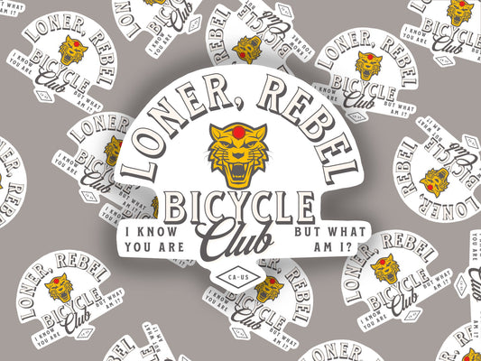 Loner, Rebel Motorcycle Club tiger Sticker Pee Wee Herman