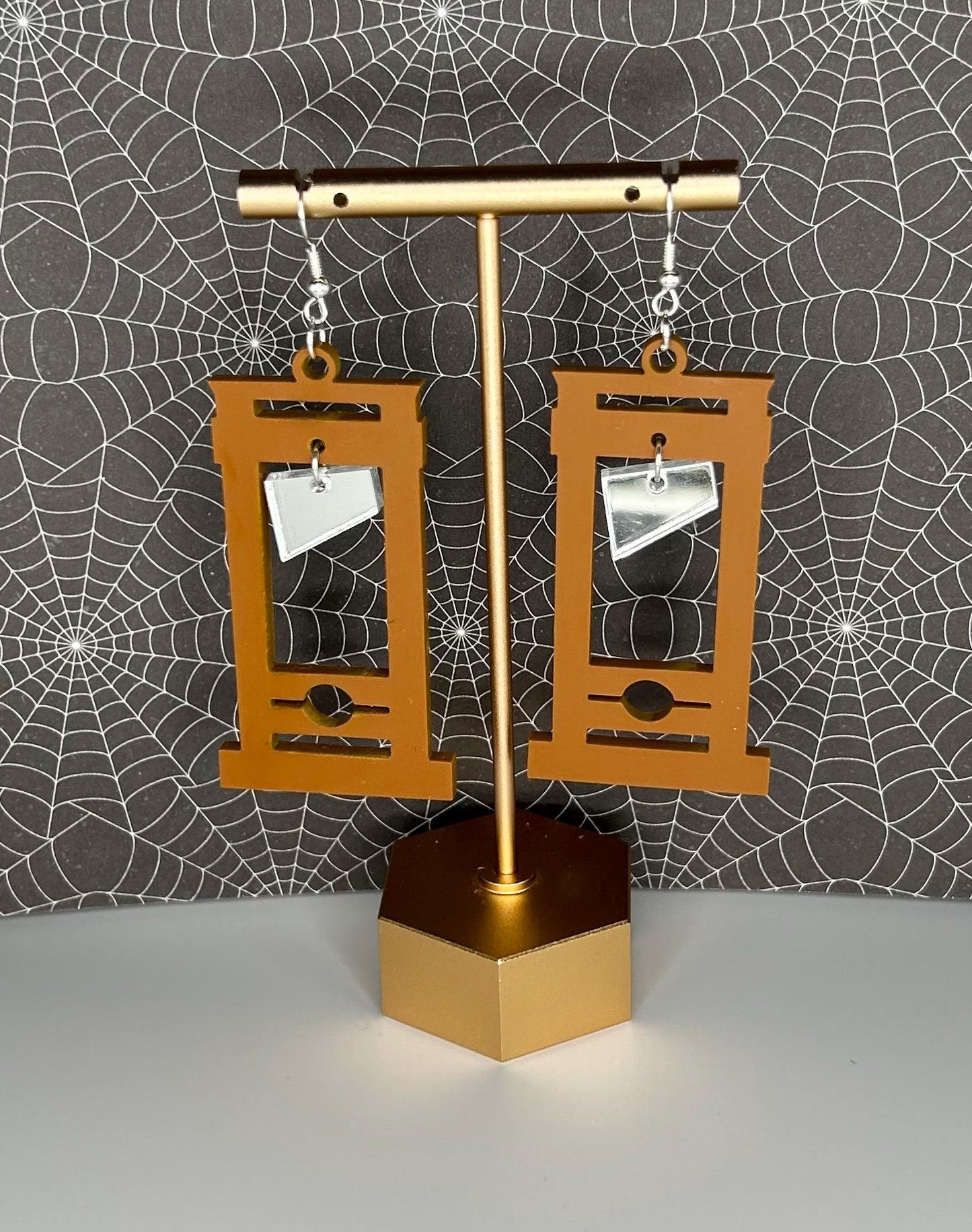 Guillotine acrylic earrings