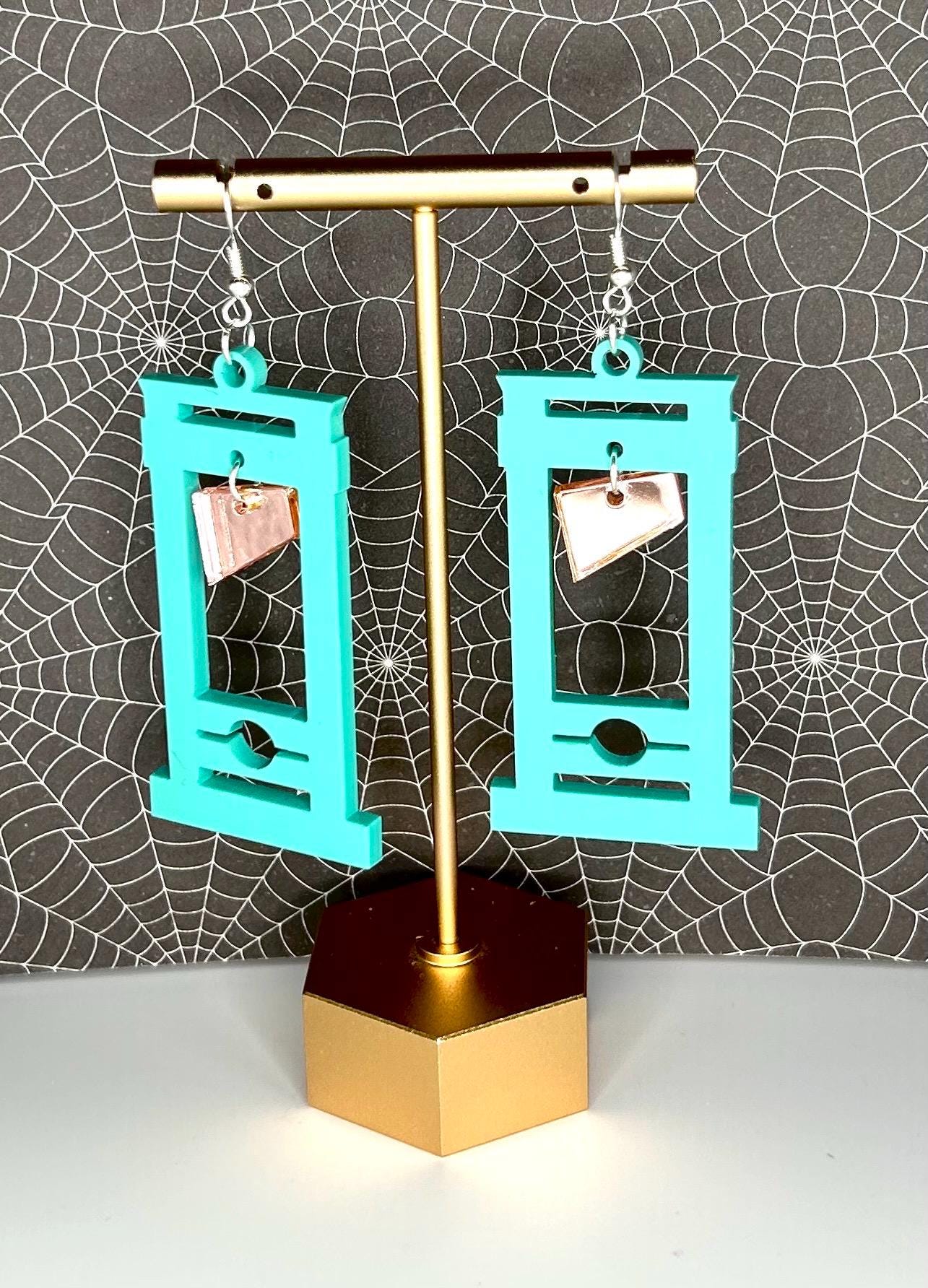 Guillotine acrylic earrings