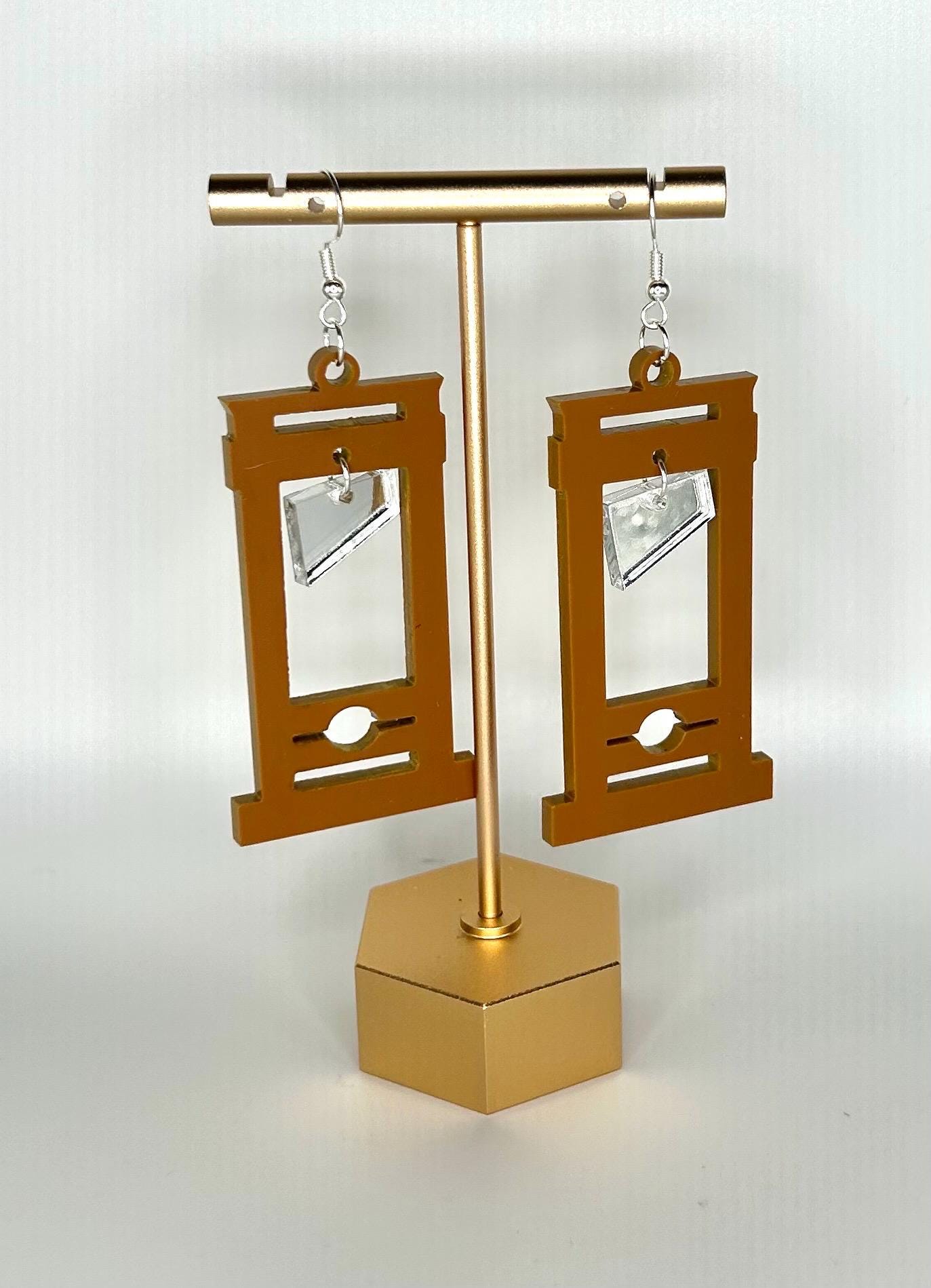 Guillotine acrylic earrings