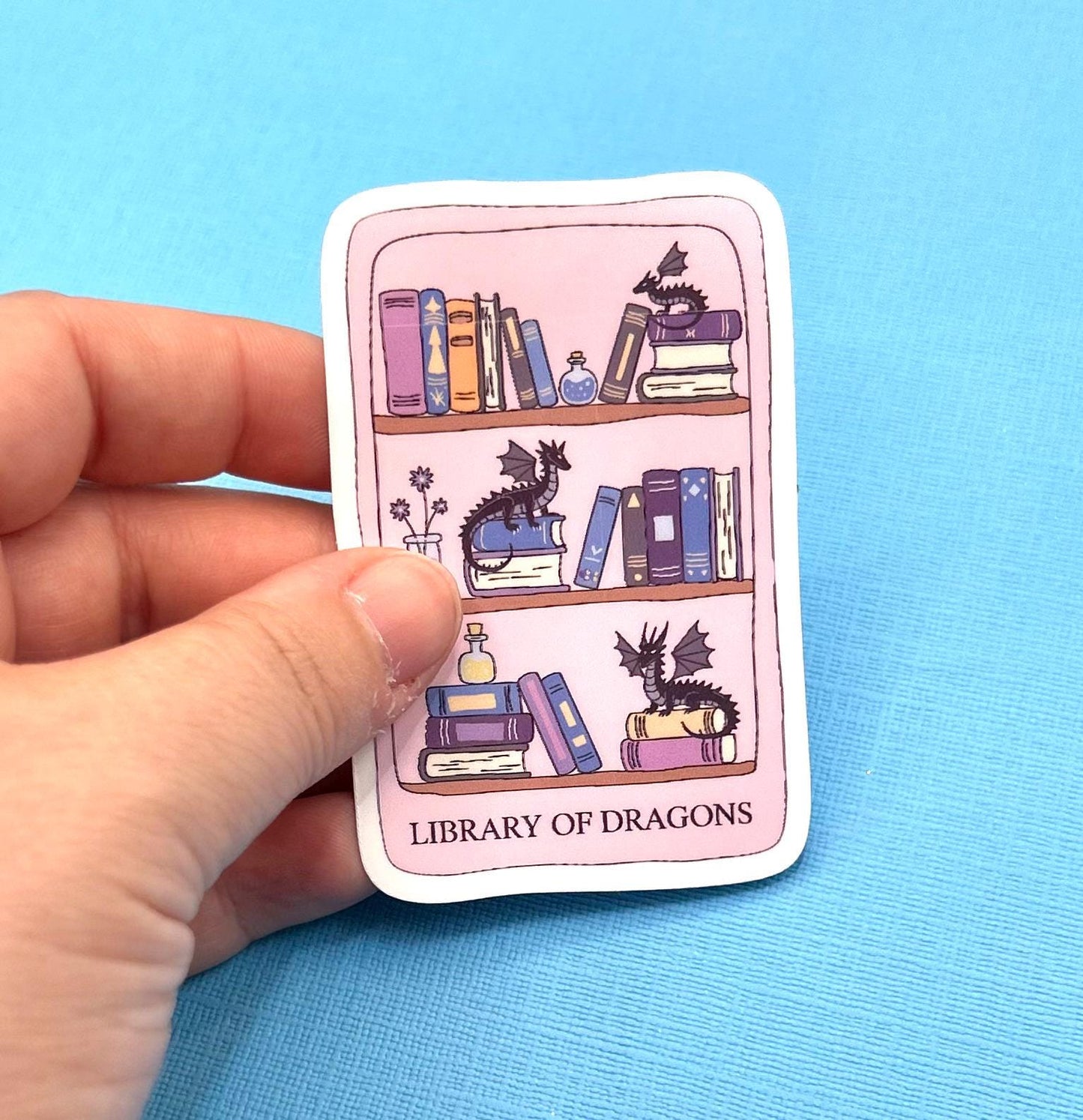Library of Dragons Sticker
