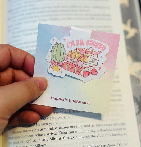 I’m All Booked Magnetic Bookmark