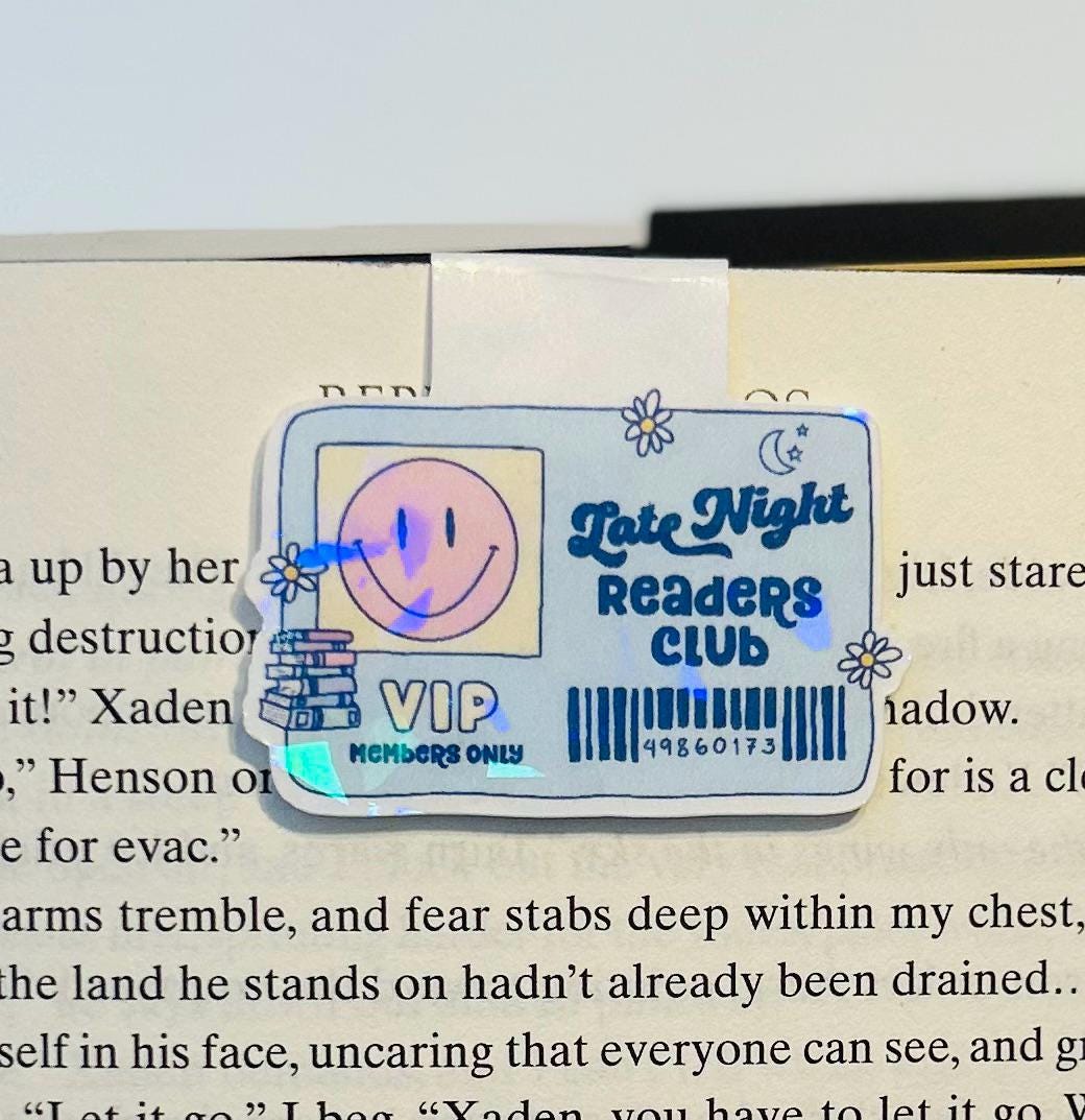 Late Night Reading Club Magnetic Bookmark
