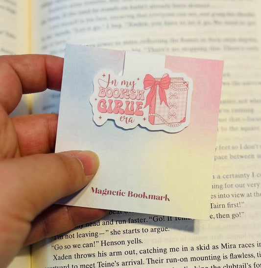 In My Bookish Girlie Era  Magnetic Bookmark