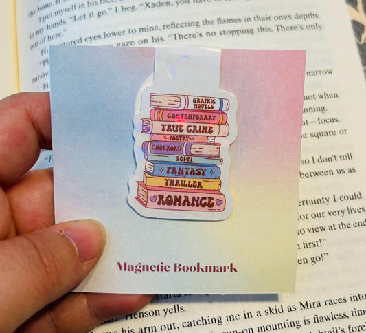 Book Tropes Stack – Holographic Magnetic Bookmark