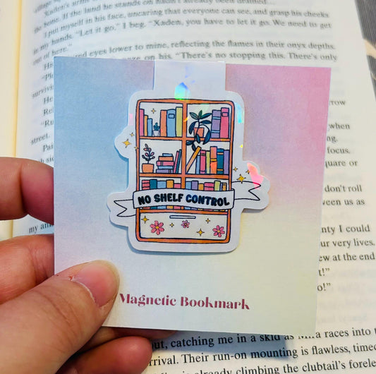 No Shelf Control – Holographic Magnetic Bookmark