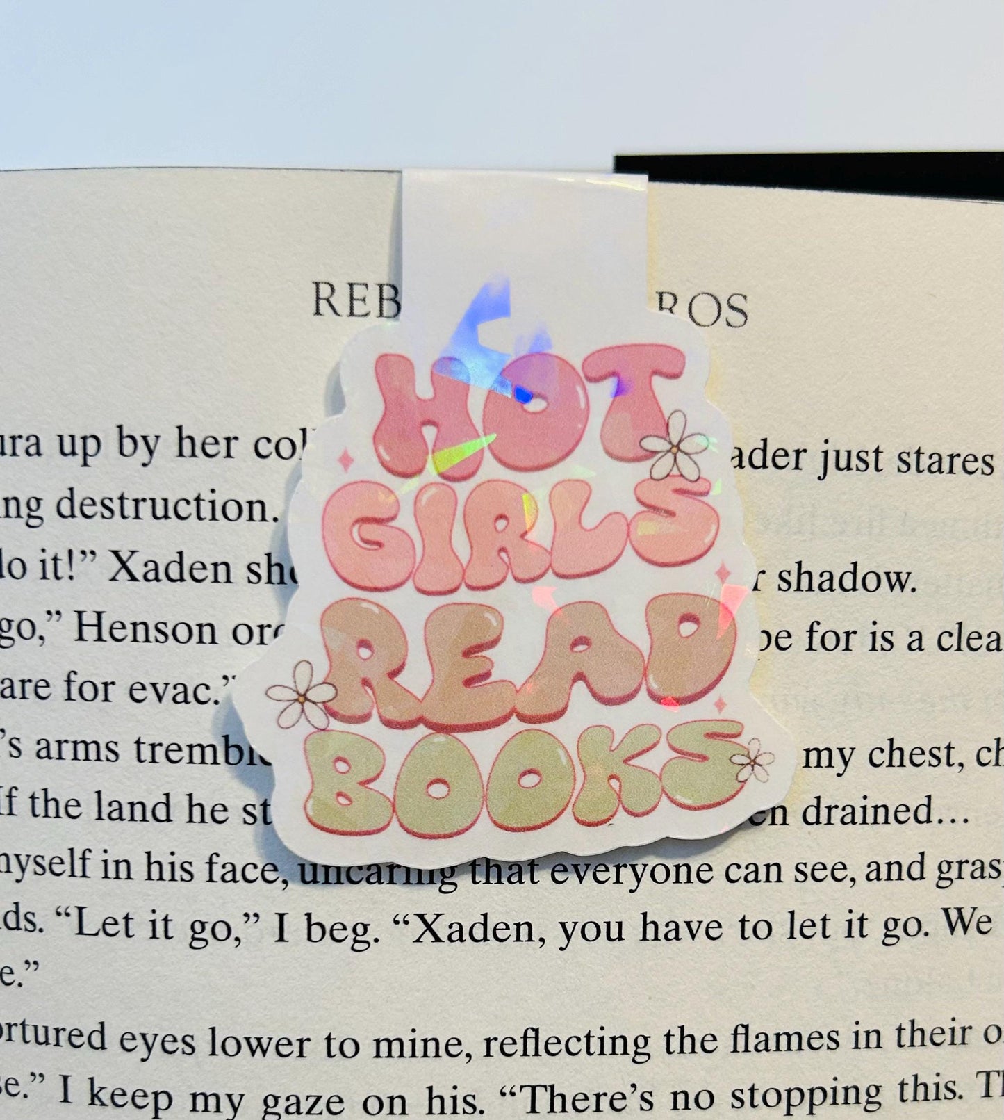 Hot Girls Read Books – Holographic Magnetic Bookmark