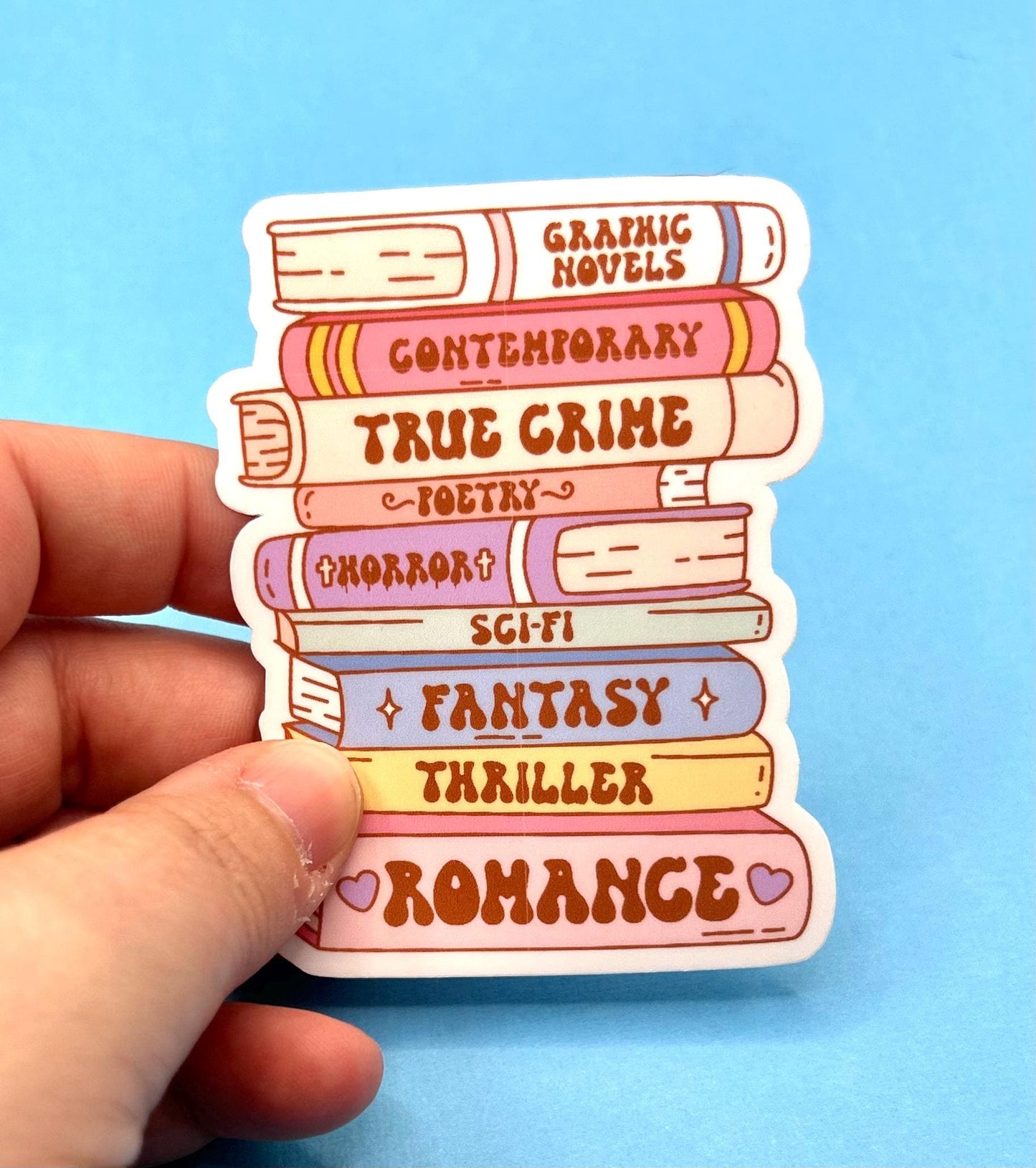 Book Trope Stack Sticker