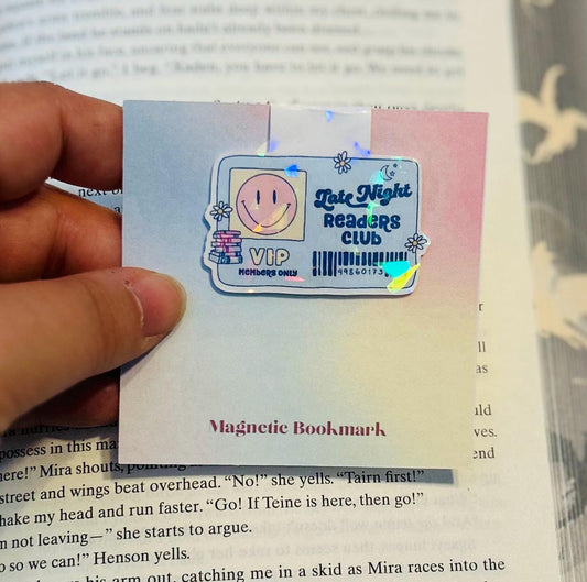 Late Night Reading Club Magnetic Bookmark