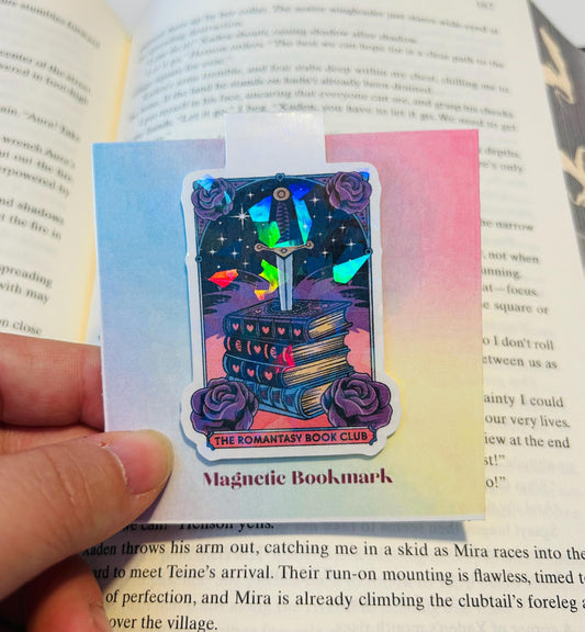 The Romantasy Book Club – Holographic Magnetic Bookmark