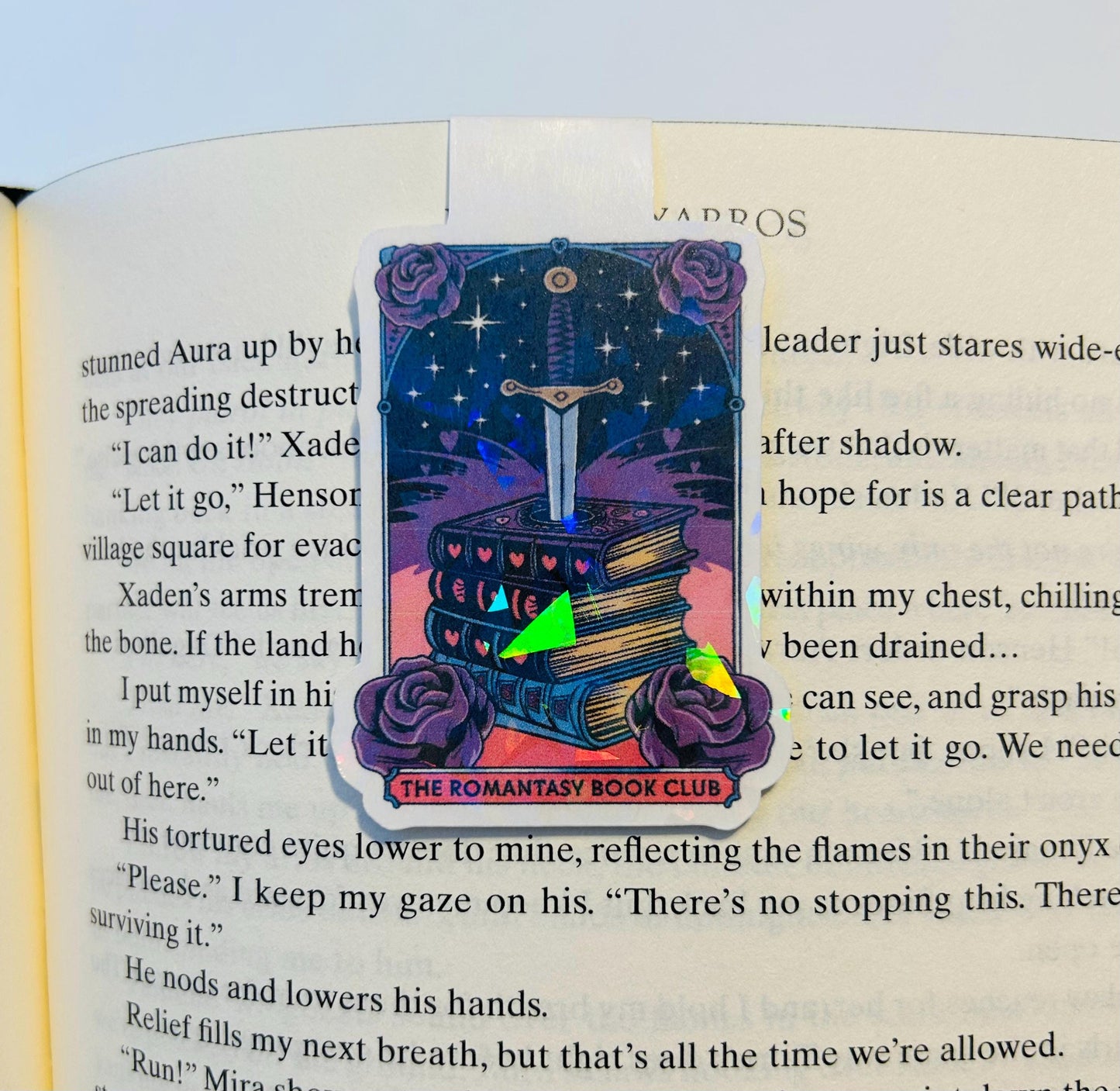 The Romantasy Book Club – Holographic Magnetic Bookmark