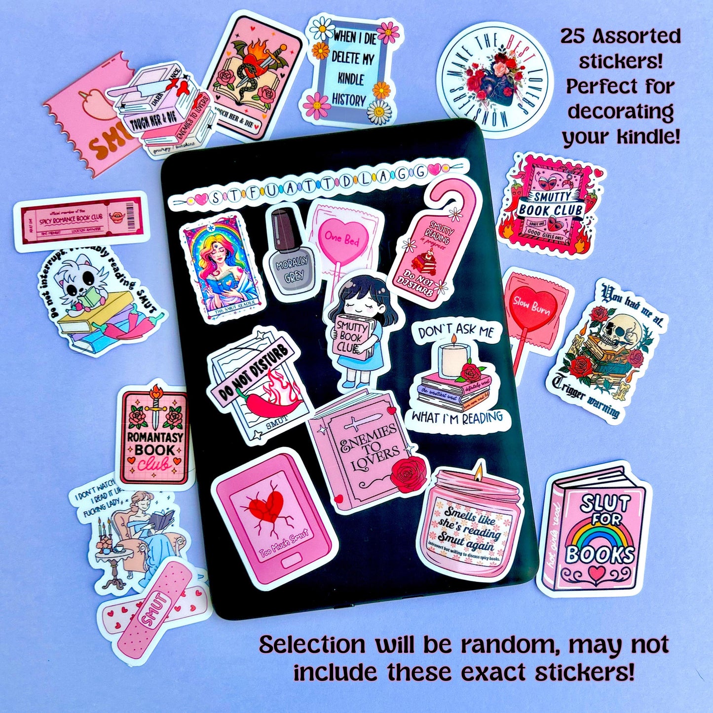 Random Mystery Mini Sticker Pack Grab Bag Kindle Booktok